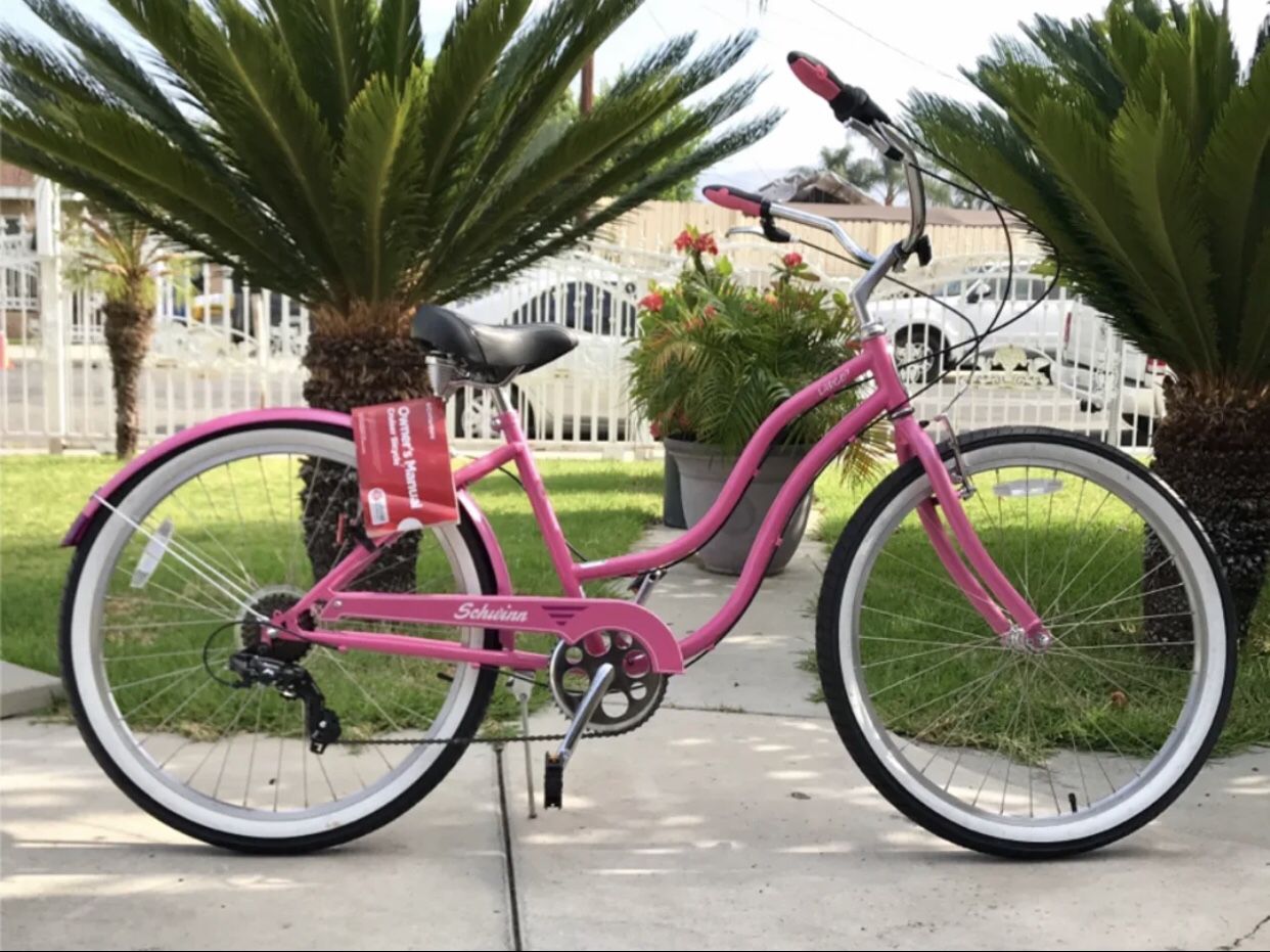 Schwinn Signature Women's Largo 7 26'' Cruiser Bike- Pink