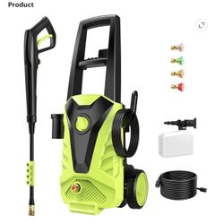 NEW Electric High Pressure Washer, 2100 Max PSI 2.0 Max GPM 5 Quick Connect Nozzles