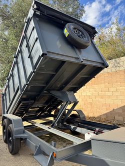 💪🏻Brand New 14ft Long HEAVY DUTY SCISSOR LIFT Hydraulic Dump Trailer FULLY LOADED With ACCESSORIES 👍🏻