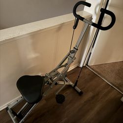 Black and grey Squat Machine