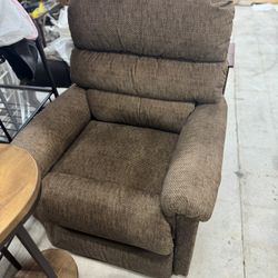 Lazy Boy Recliner Chair Brown Fabric 
