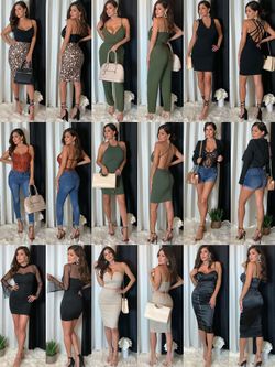 Dresses skirts and bodysuits