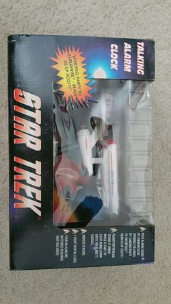 Star Trek talking alarm clock never used