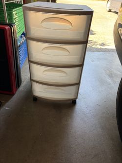 4 Drawer Storage Cart With Wheels