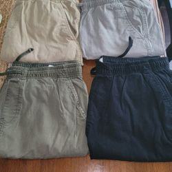 Men's Size (L) Joggers: SET OF 4