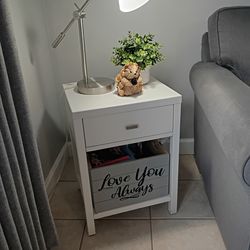 White side table