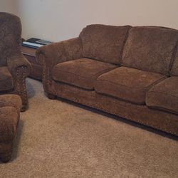 Couch, Chair And Ottoman