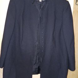 Womans BLACK Dress Coat Size 22W. For $15