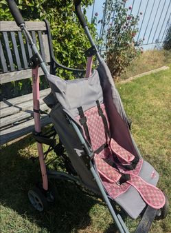 Delta Children Umbrella Stroller Pink and Gray