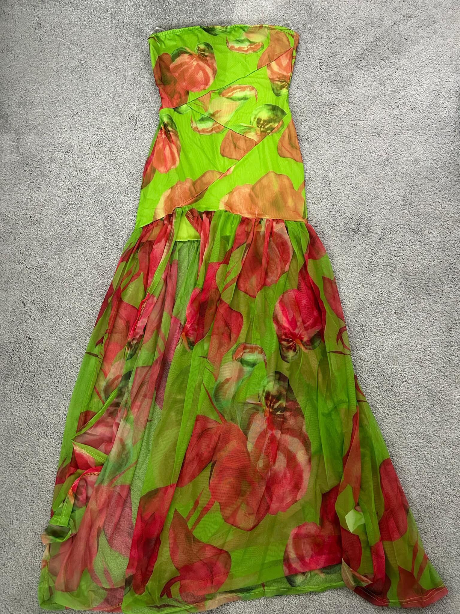 New Medium Long Floral Dress