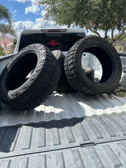 33” 12.50 R 20s asking 50 each tires