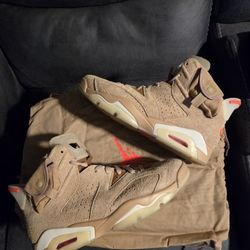 Wheat Travis Scott Jordan 6 Sz 10.5