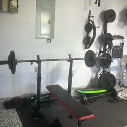 Bench Press With Bar And Weights