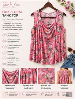 Womens Floral Square Neck Top
