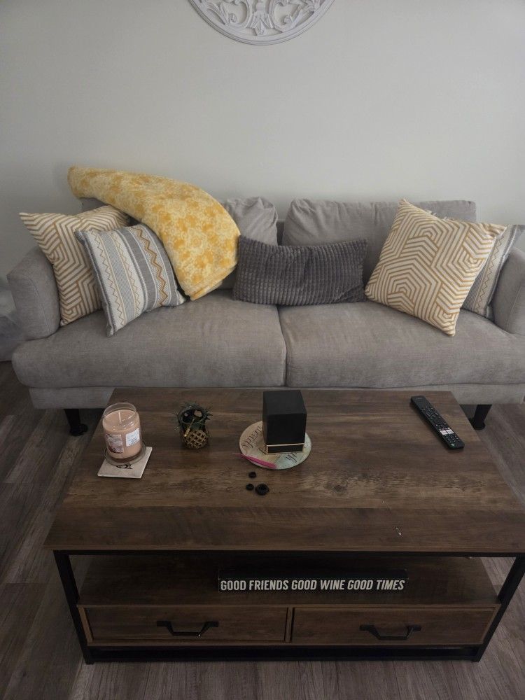 Couch chair table and console