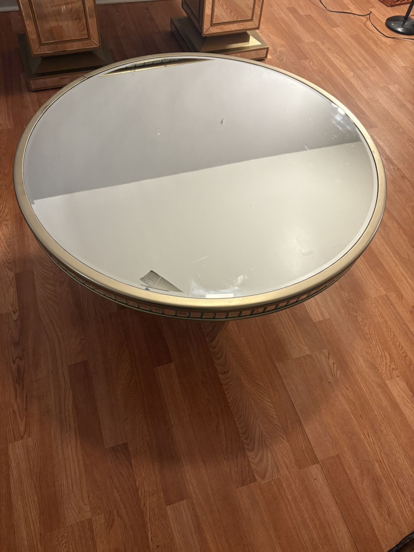 Glass/Gold Coffee Table