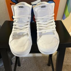 Women’s All White Vans Size 11