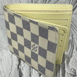 Authentic Louis Vuitton Azur Damier Bifold Wallet Men’s 60223 Pre Owned