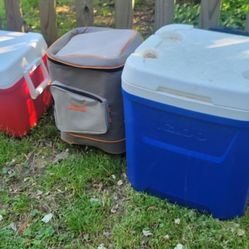 Lot of 3 Coolers