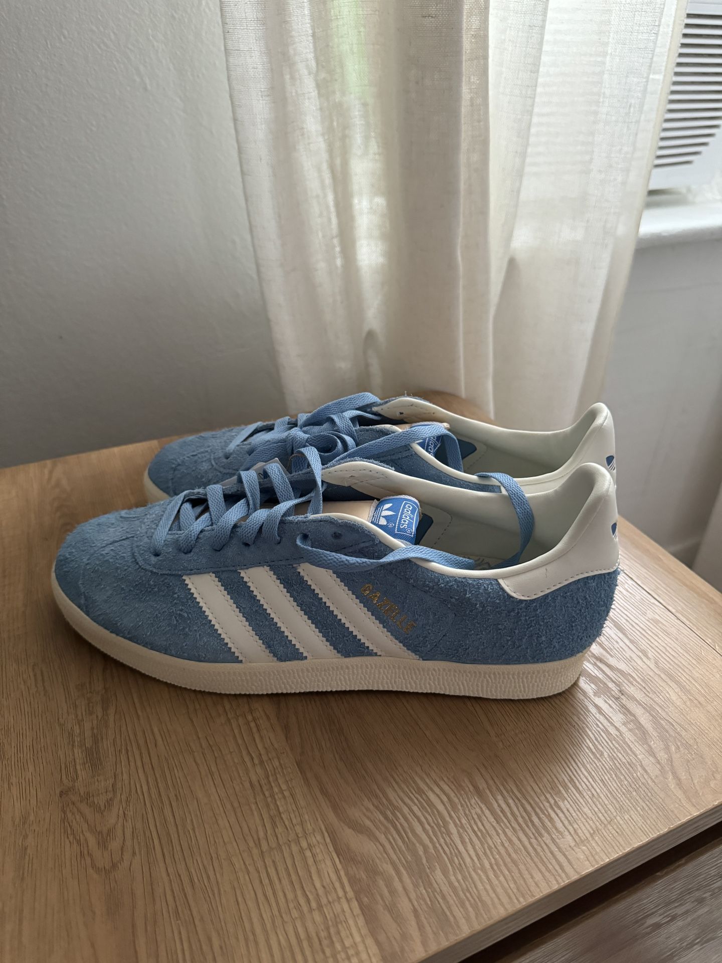 adidas Gazelle Light Blue Off White Cream White Size M 8