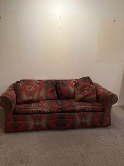 Southwestern Pattern Fabric Sofa pullout bed (PICK UP WEST LA)