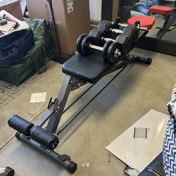 Weight Bench and weights