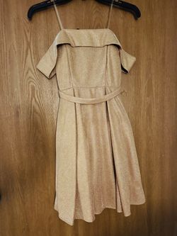 homecoming dress size xs gold 