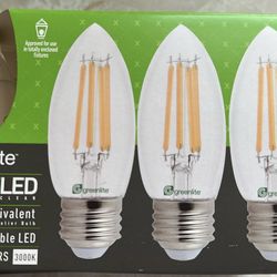 8 Greenlite Candelabra LED Bulb 4.5 Watt 60 Watt