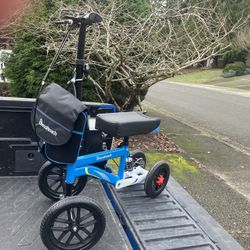 Knee Rover Knee Scooter With All Terrain Tires Knee Walker Leg Foot Ankle Crutches like New