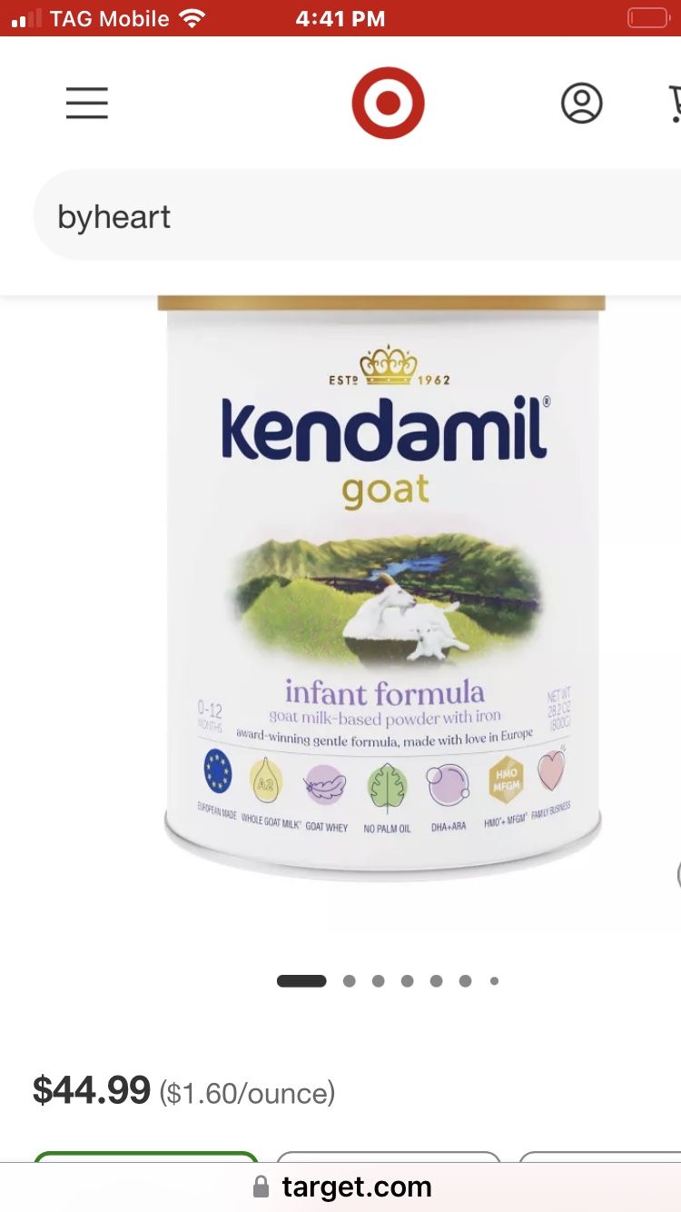 New Organic Goat Formula