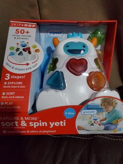 Skip Hop Explore & More Shape Sort & Spin Yeti Toy