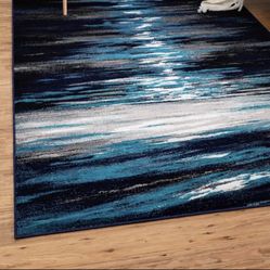 Beautiful Navy Area Rug, 7’10” X 10’ 