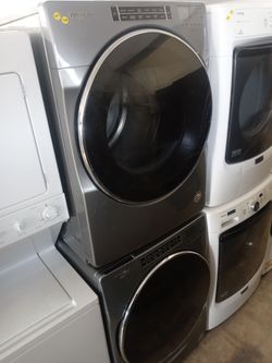 Whirlpool gray stackable front load washer and dryer set - Free delivery