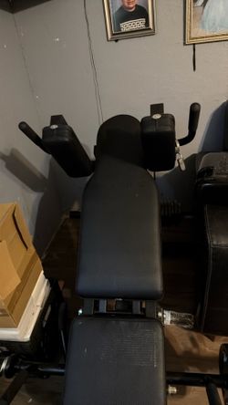 Leg press machine
