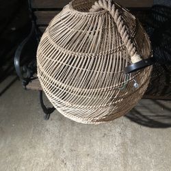 Hanging Chandelier Wicker 