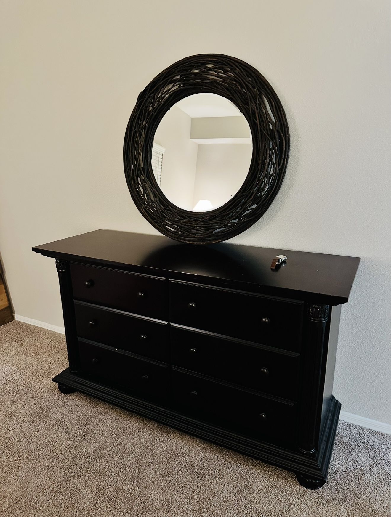 Dresser And Mirror