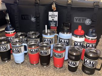 Yeti cups $20-$35 each