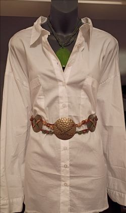 White Button-Down Long Sleeve Shirt
