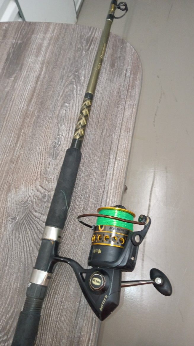 Penn Battle 2 6,000 Reel With A Pen Slammer 6 Ft 6 Rod Great Condition Must Pick Up No Shipping