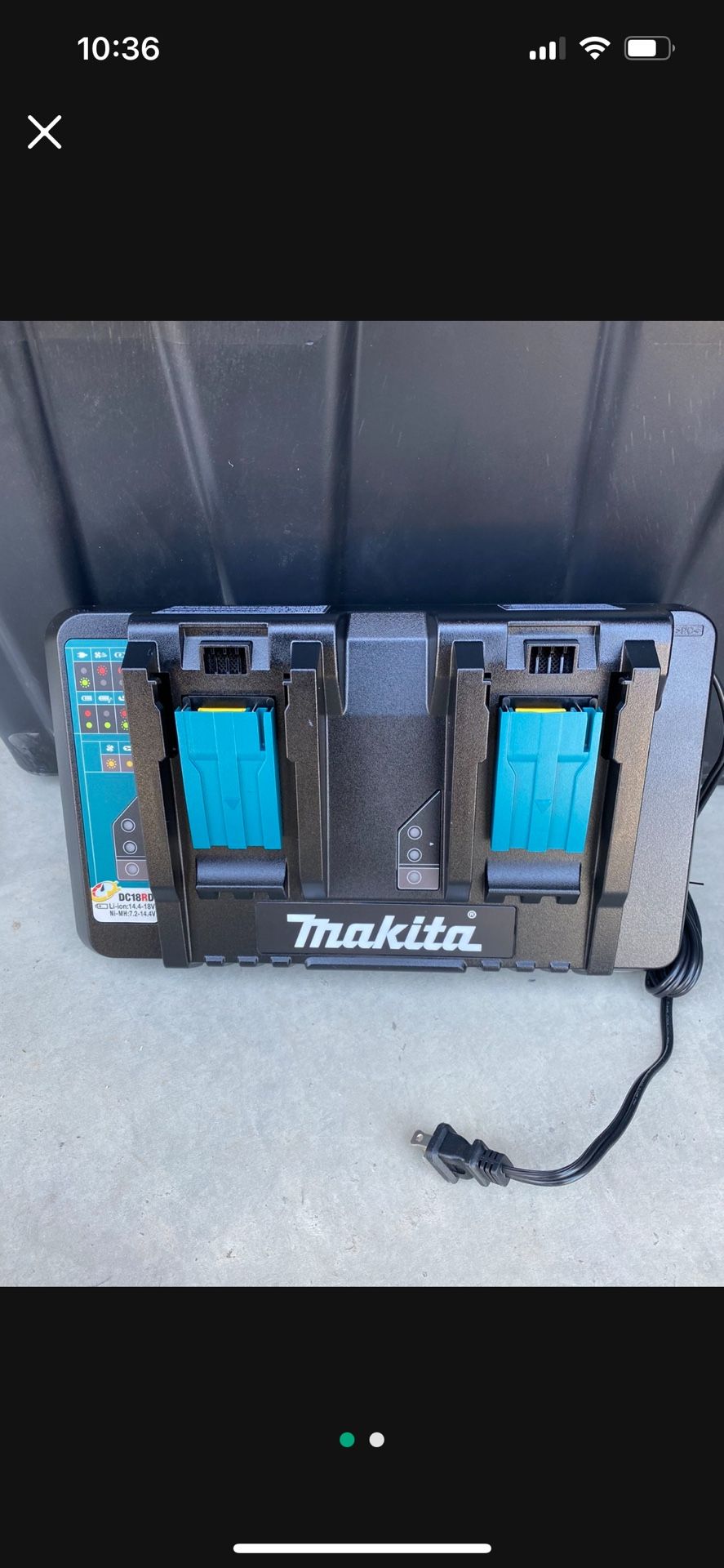 Makita 18-Volt Lithium-Ion Dual Port Rapid Optimum Charger
