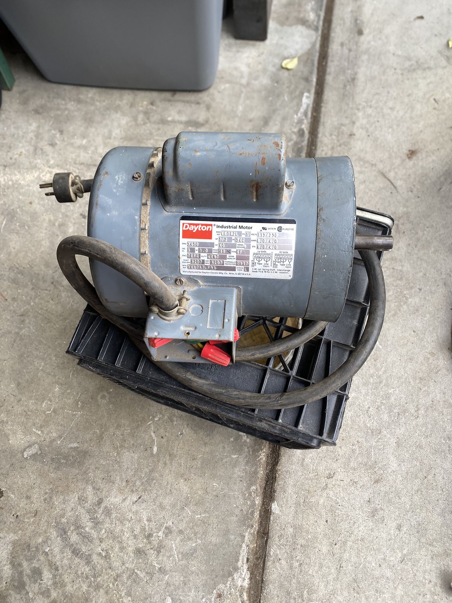 Dayton Motor 1/2 HP 120/240