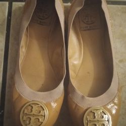 Tory Burch Caroline Ballet Flats Size 7.5 Authentic 