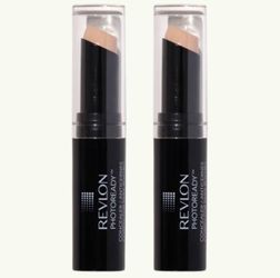 2 Pieces Of Concealer Stick by Revlon, PhotoReady Face Makeup for All Skin Types, Longwear Medium- Full Coverage with Creamy Finish, Lightweight Formu