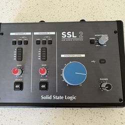 SSL2 Audio Interface For Recording