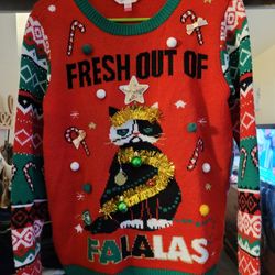 Ugly Christmas Sweater(Womens Large) READ DESCRIPTION