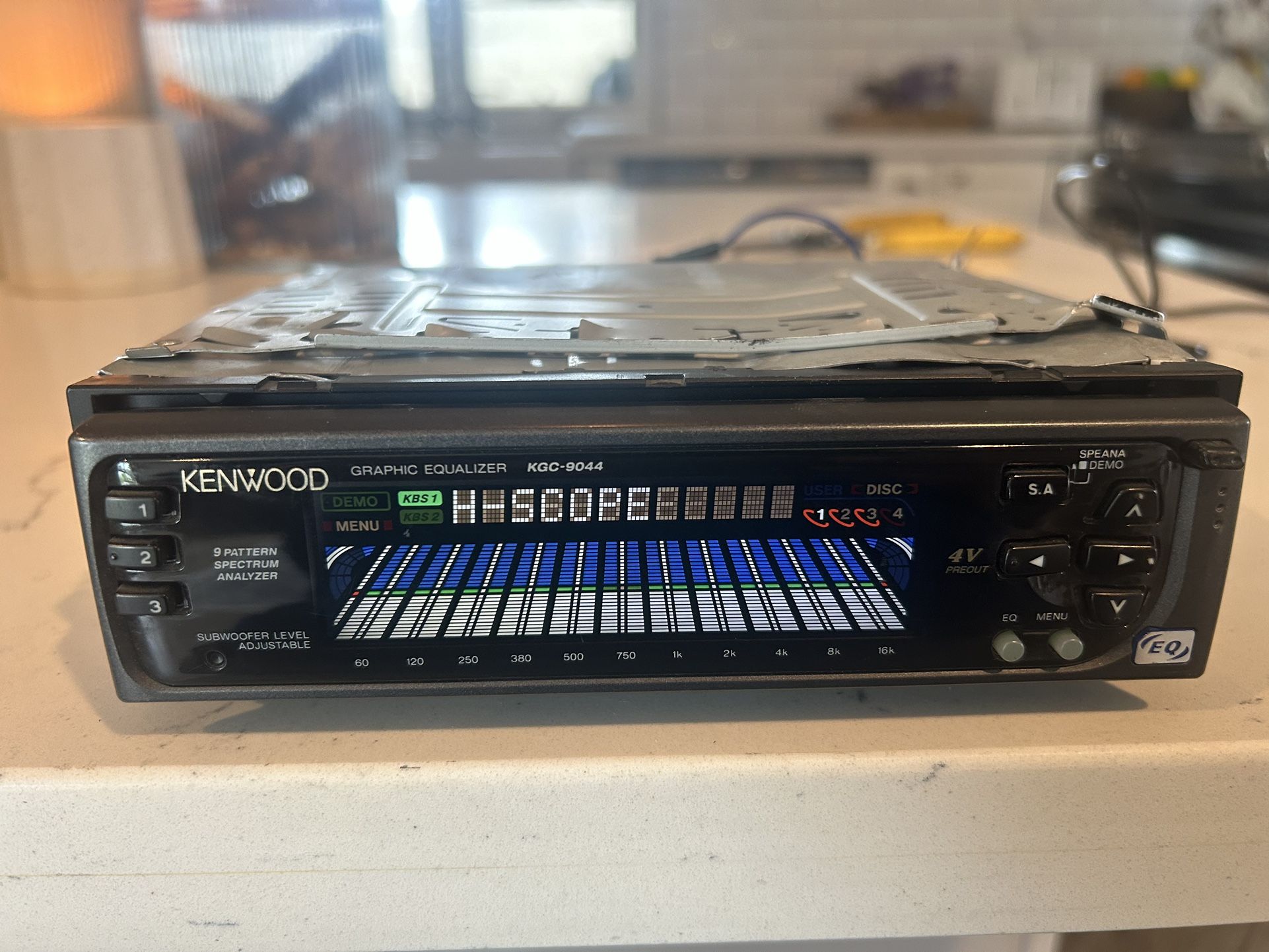 Vintage KENWOOD KGC-9044 Graphic Equalizer Old School Car Audio Made In Japan TESTED WORKS!!