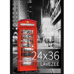 Lavezee 24x36 Poster Frame Black Display 24 x 36 Inch Photo Picture Frame