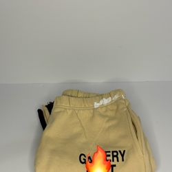 Luxury Tan Flared Sweatpants (XL)
