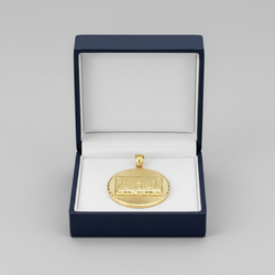 10K Yellow Gold Diamond Cut Last Supper Pendant