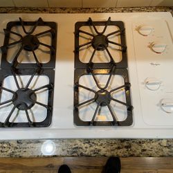 Whirlpool Gas Four Burner Range Top